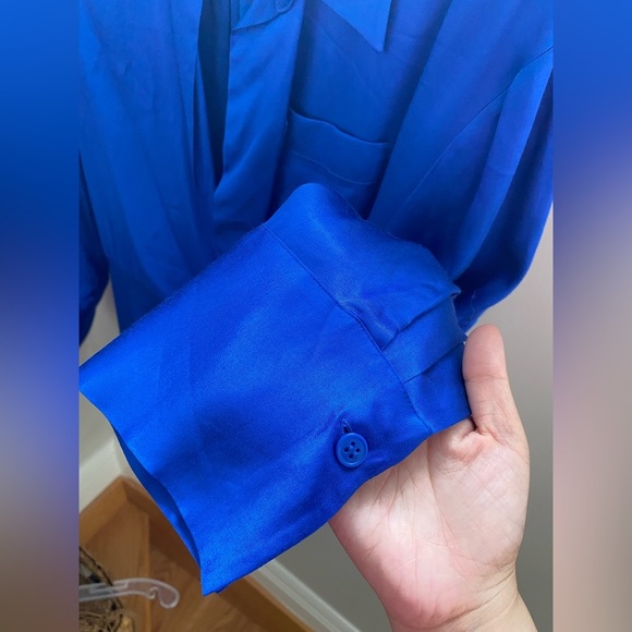 Zara Royal Blue Wrap Dress BLOGGERS FAV - Picture 11 of 11